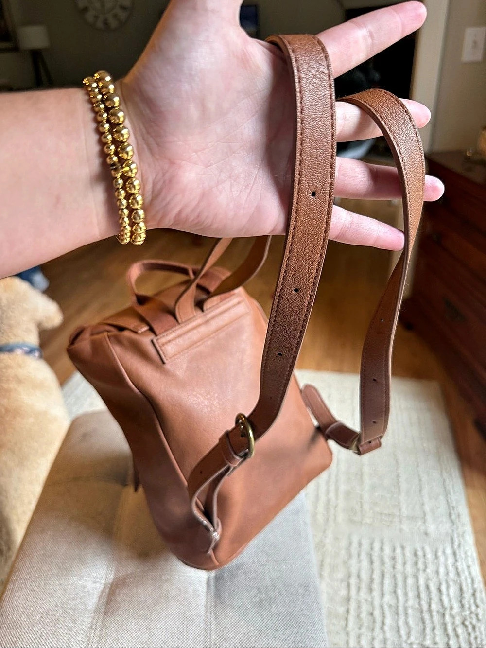 Universal Thread Backpack in Brown - Picture 5 of 9
